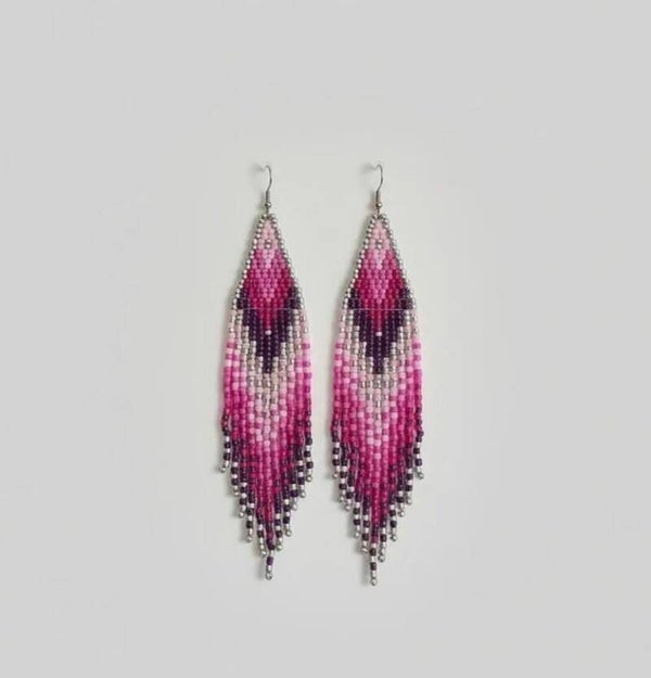 Boucles d’oreilles longues indiennes