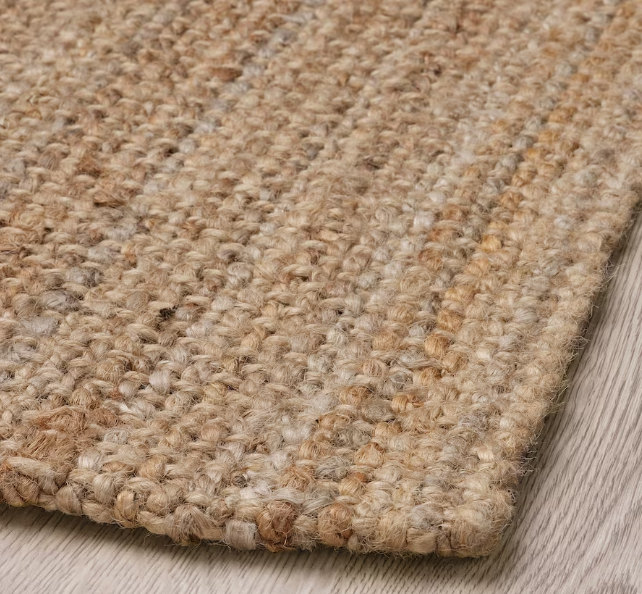 Vloerkleed jute rechthoek