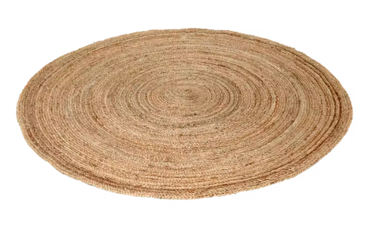 Jute rond vloerkleed groot