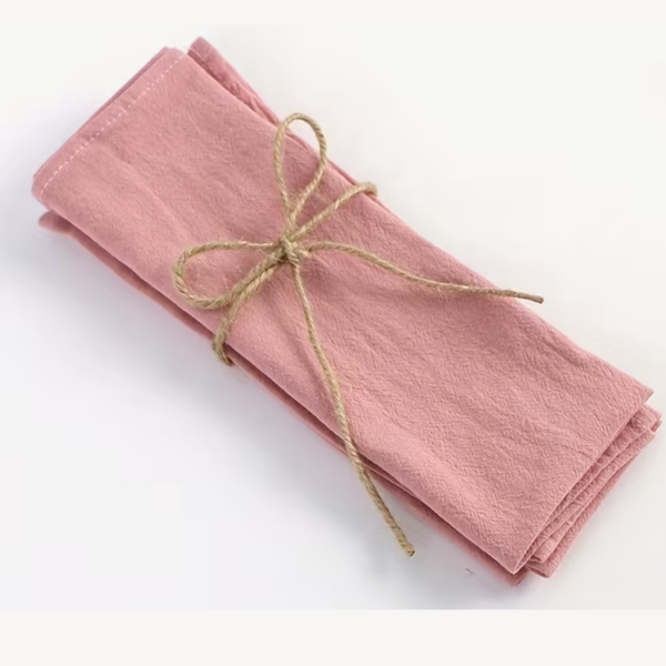 Servet roze katoen