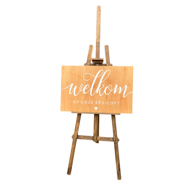 Welkom op onze bruiloft tekstbord