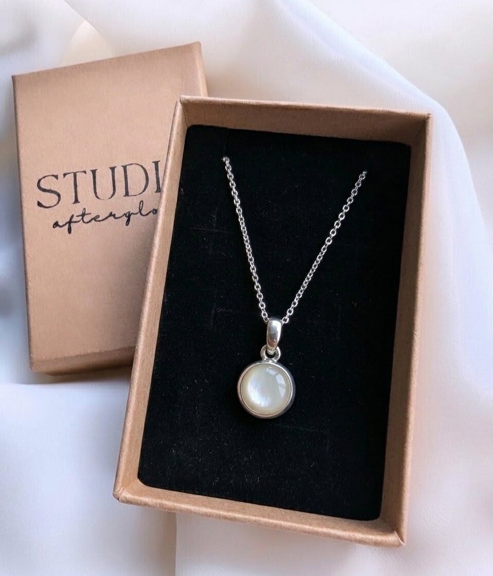 Breastmilk 'Orb' Necklace - Sterling Silver