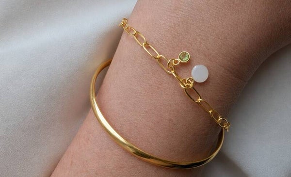 Gold Filled Breast Milk Cable Bracelet | Personalised