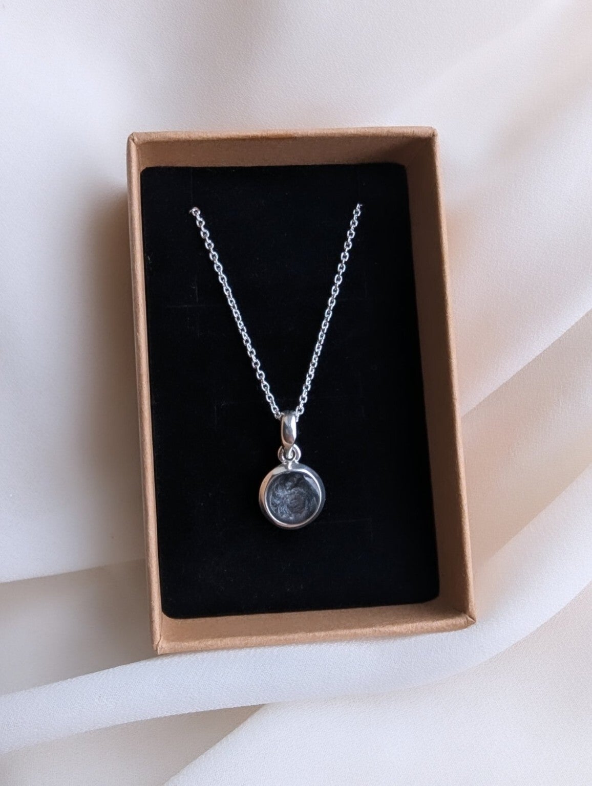Breastmilk 'Orb' Necklace - Sterling Silver