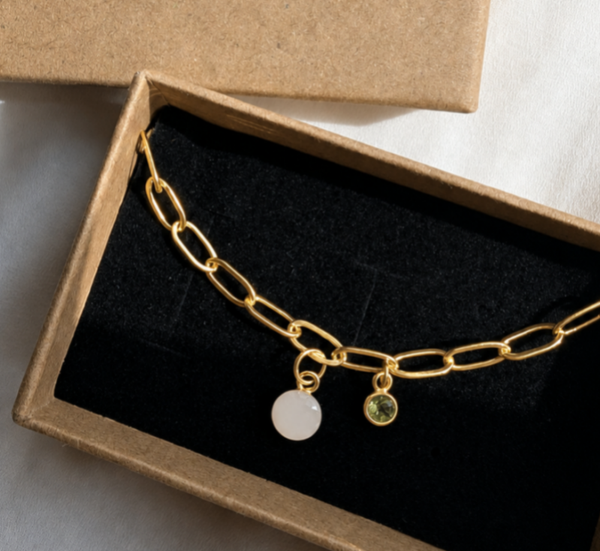 Gold Filled Breast Milk Cable Bracelet | Personalised