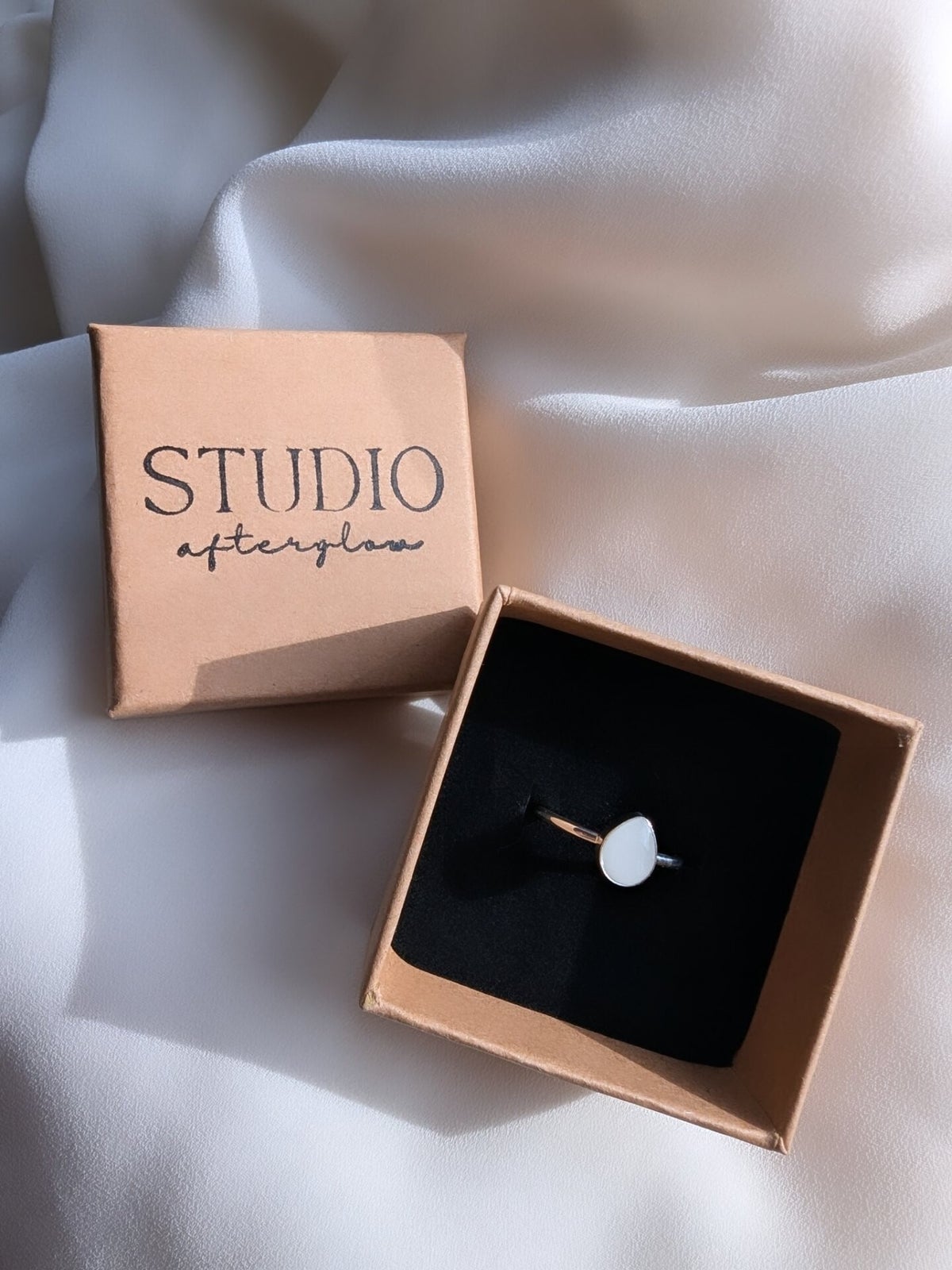 Breastmilk 'Milk Drop' Ring - Sterling Silver