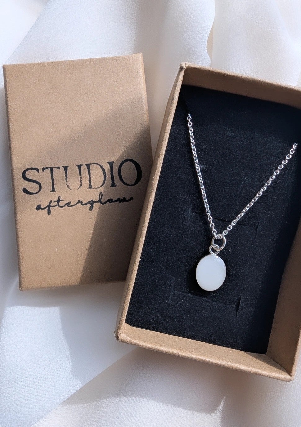 Breastmilk 'Halo' Necklace - Sterling Silver