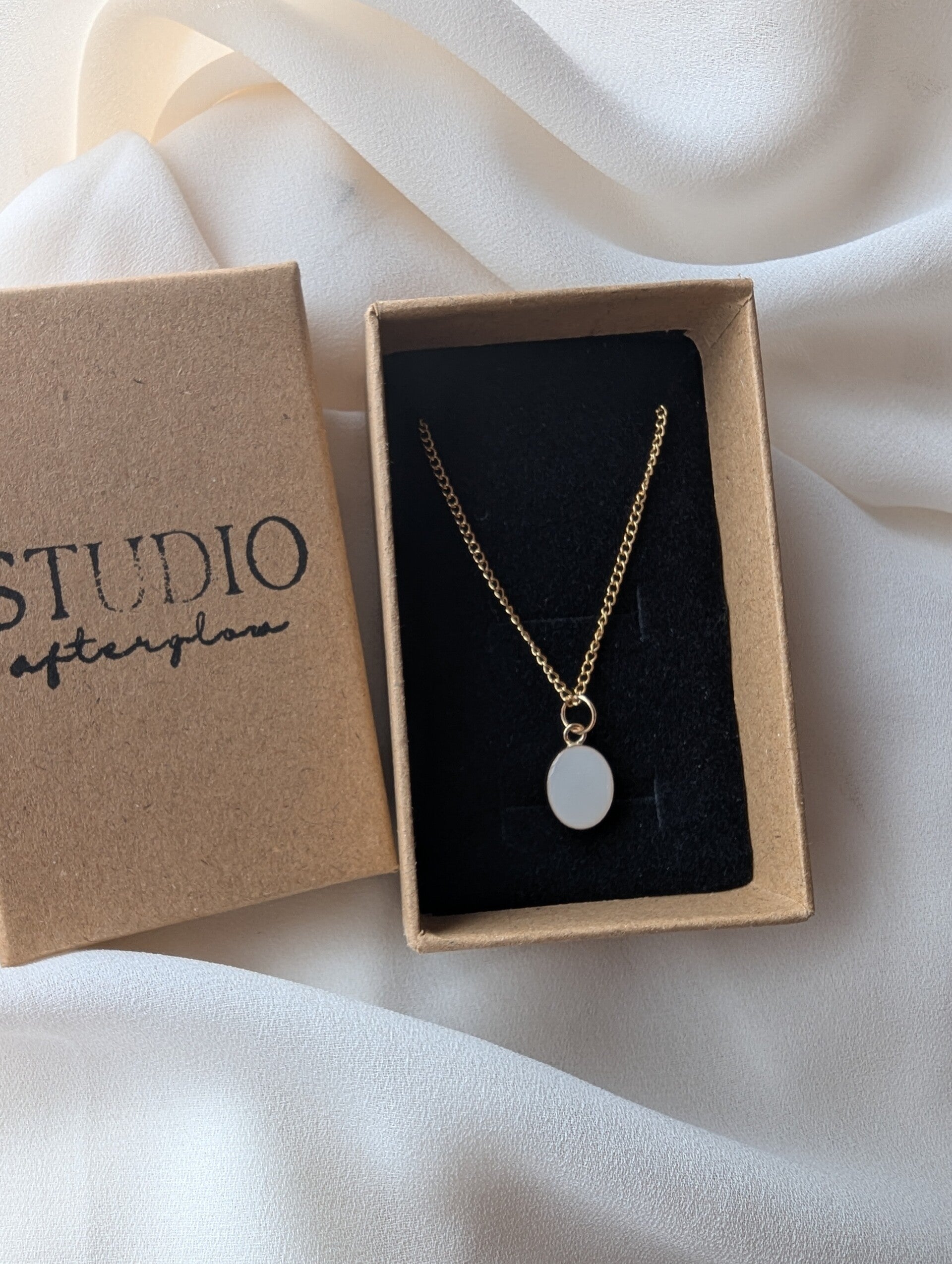 Breastmilk 'Halo' Necklace - Gold Filled