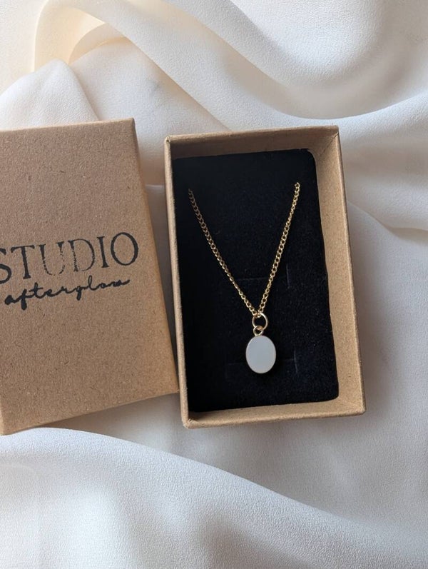 Breastmilk 'Halo' Necklace - Gold Filled