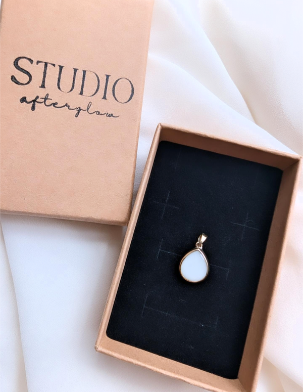Breastmilk  Pendant - Solid Gold 9 carat