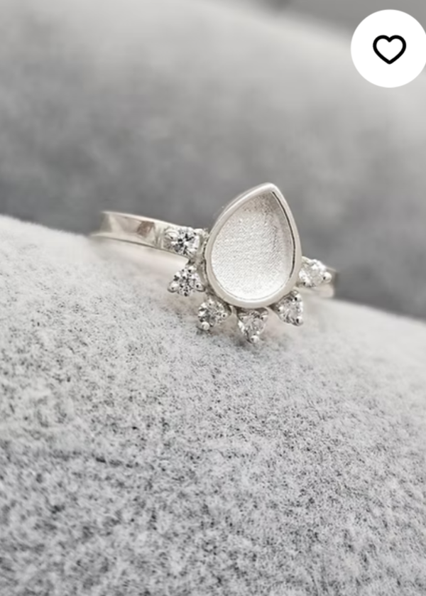 Breast Milk Drop Arc Ring