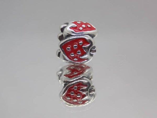 Pandora Charm Sweet Erdbeere Rote Emaille 791091EN09 Ruhestand