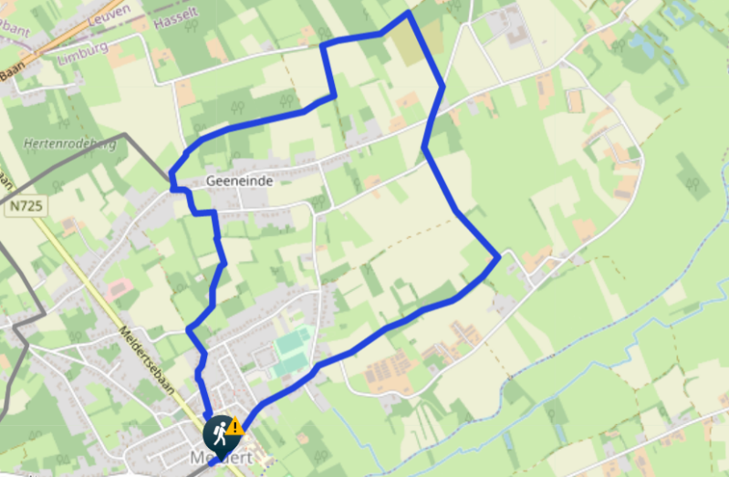 Blauwe wandelroute venusberg
