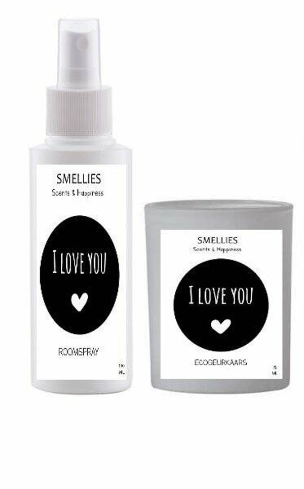 I love you: Yes (si) geurkaars en huisspray