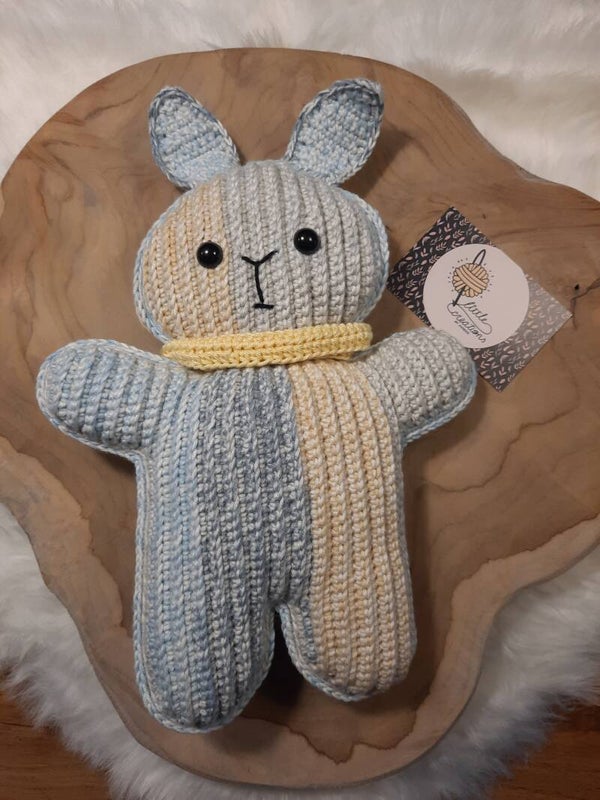 knuffel konijn multikleur