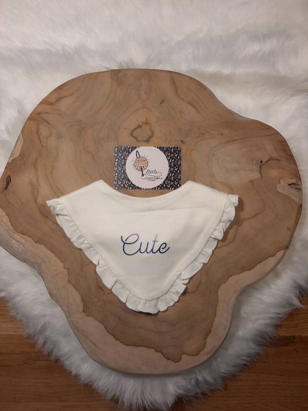 slabber driehoek cute wit/paars