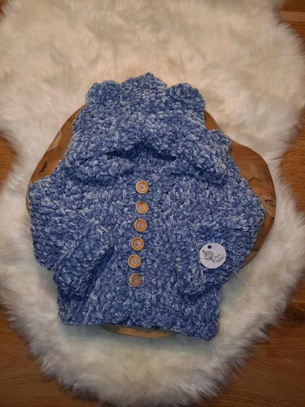 winterjasje licht blauw