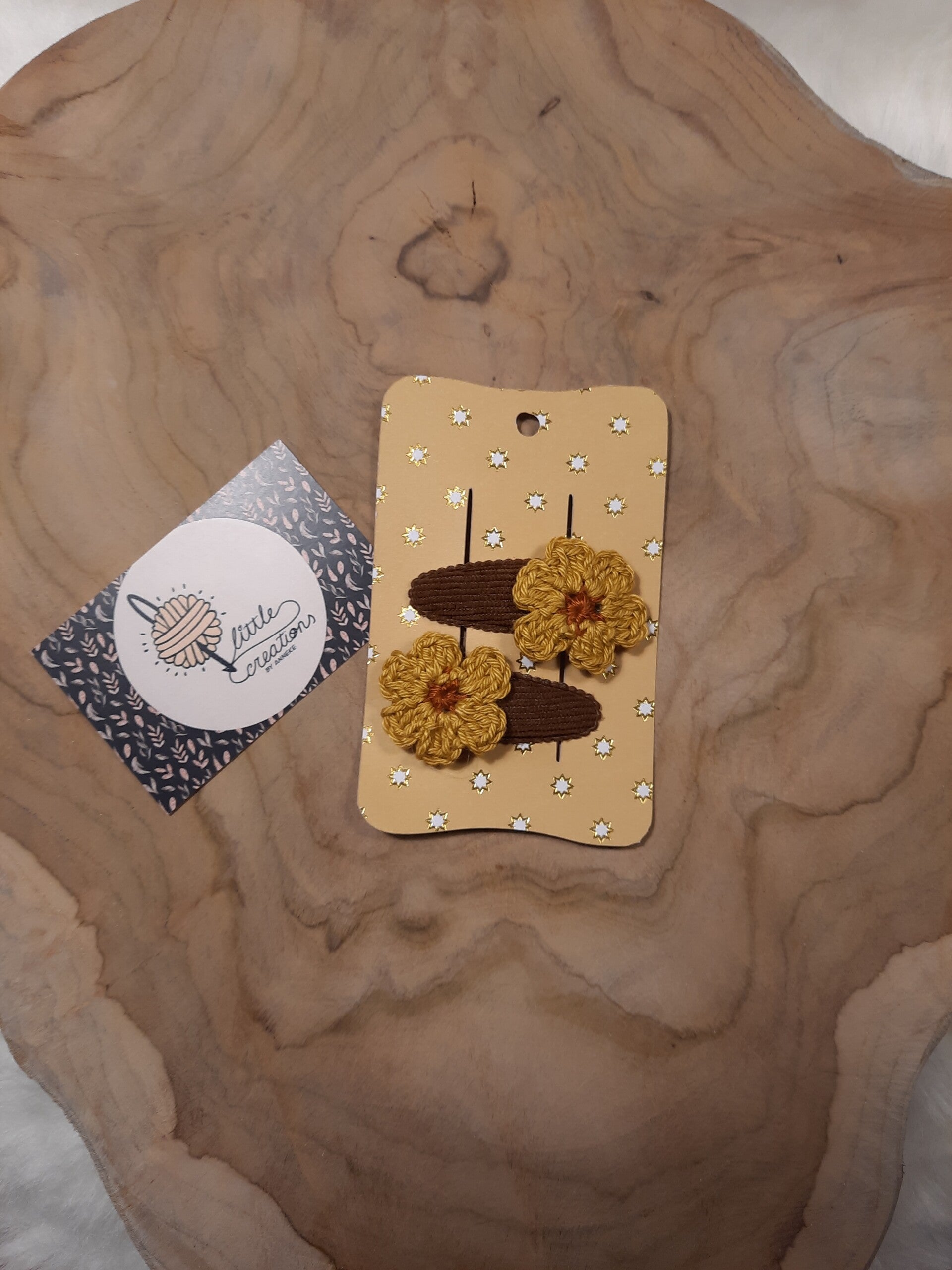 speltjes bloem geel/bruin