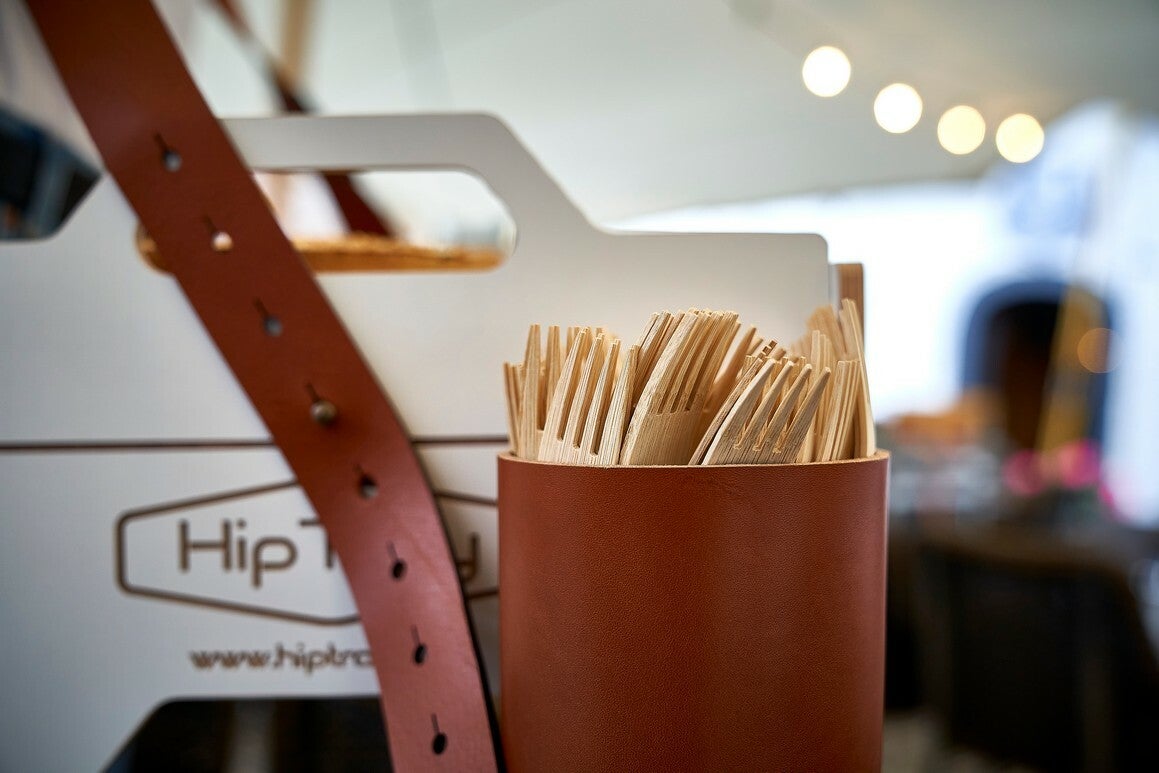 Lederen Bestekhouder