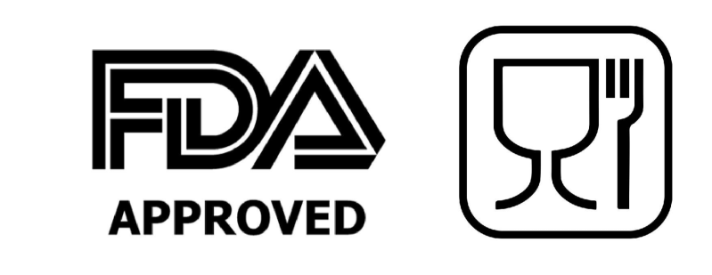 FDA APPROVED EN VOEDSELVEILIGHEID LOGO