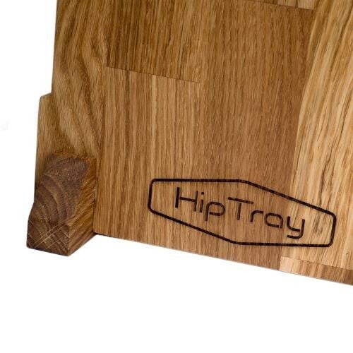 Uw Logo Op De Eiken Menukaarthouder