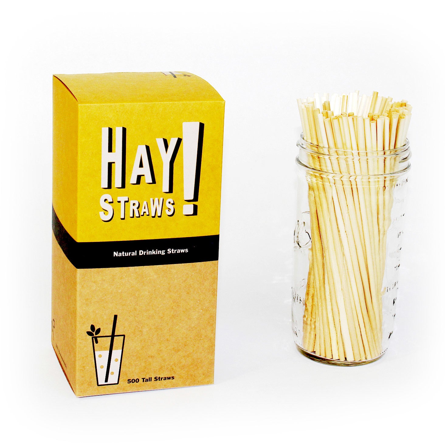Longdrink Haystraws 500 Tarwe Rietjes