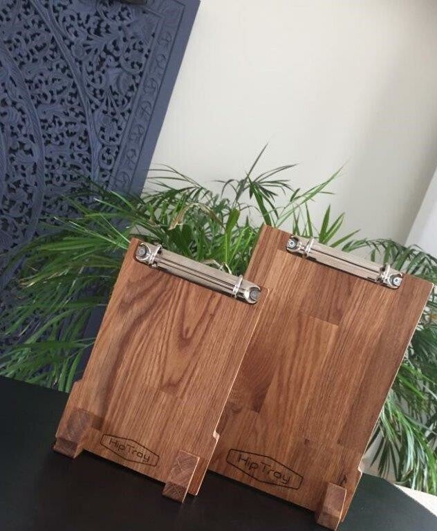 Soporte de menú de roble