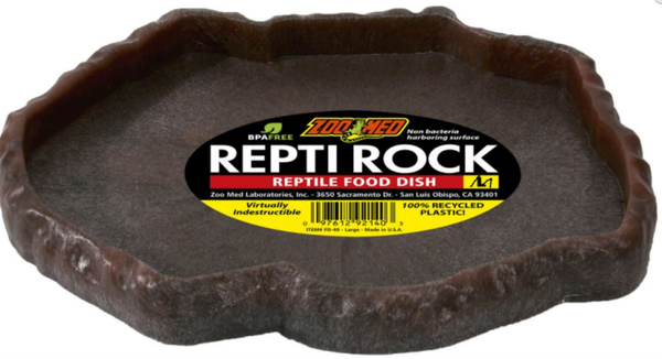 Repti Rock Food Dish, M 16x12x4.4cm