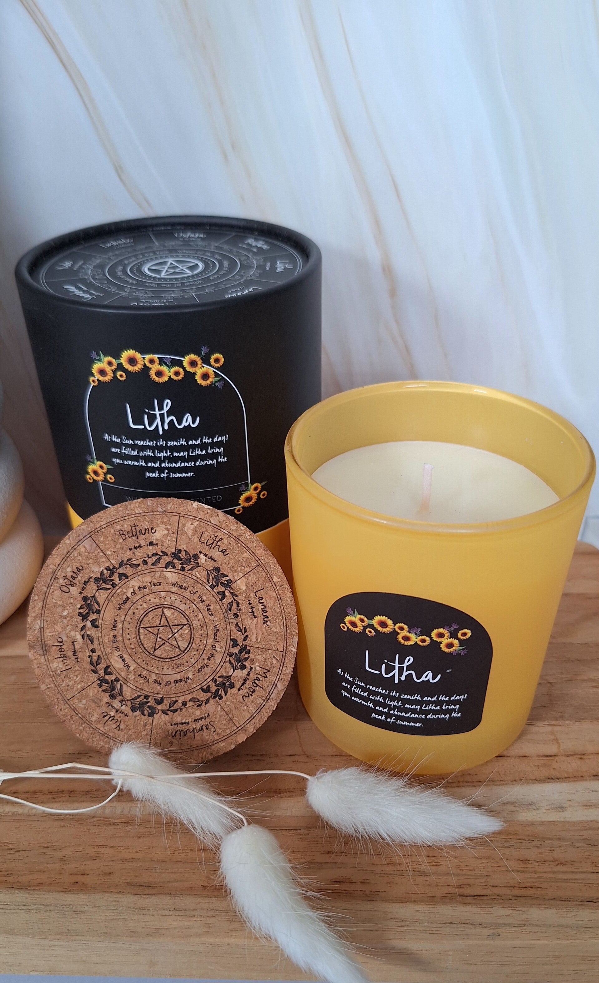 Bougie Litha 🌼 Rituel de la lumière
