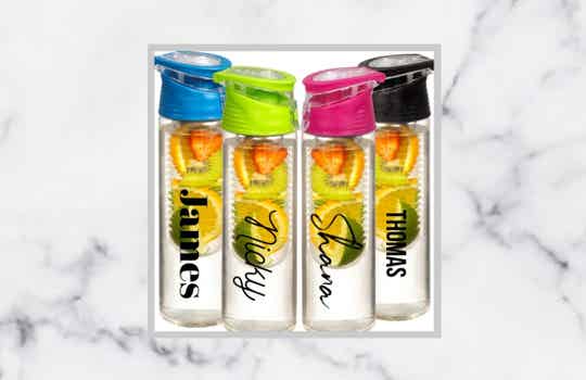 Waterfles met fruit filter