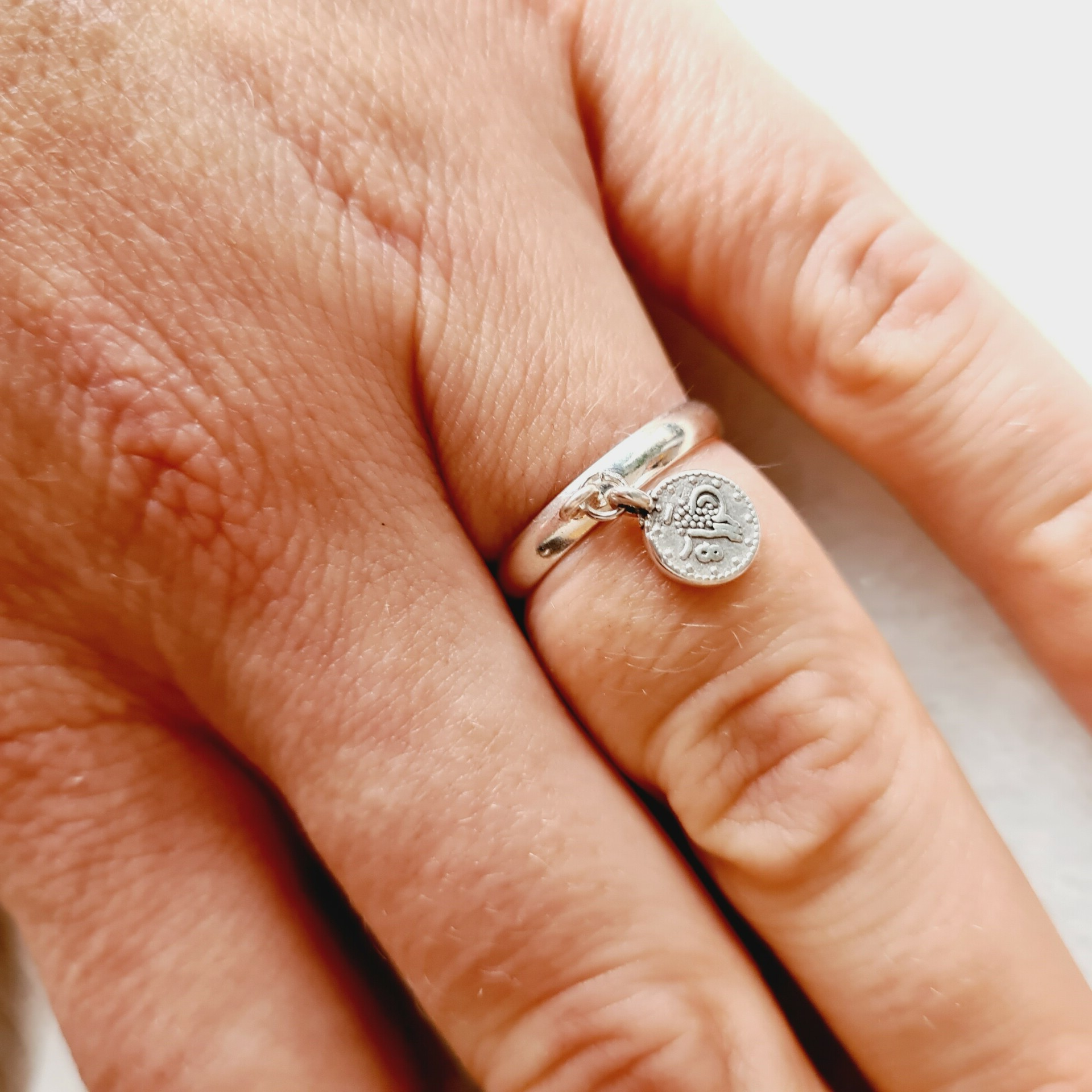 Ring zilverkleurig - Verstelbaar