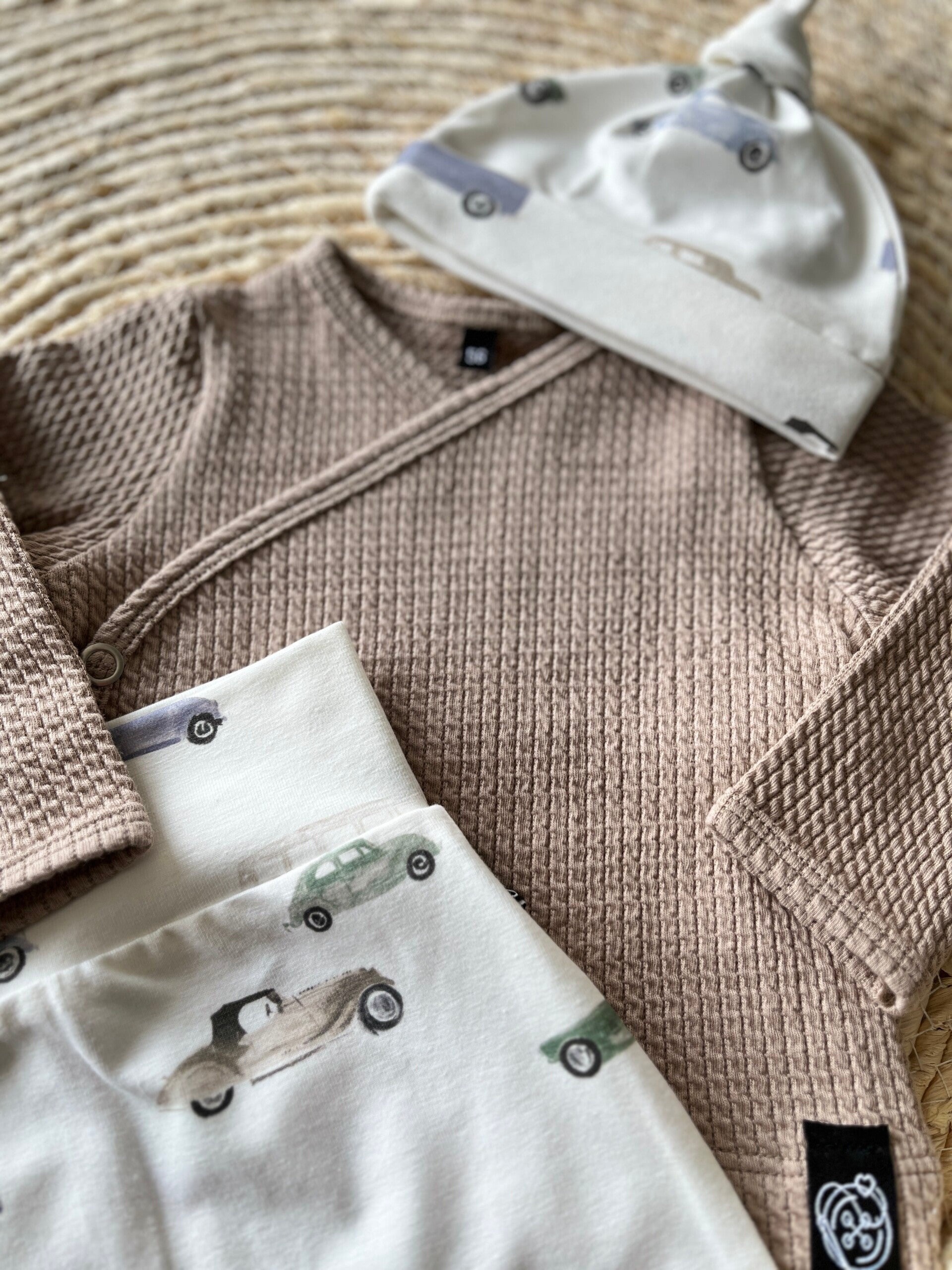 Overslagshirt - Kabel Donker beige