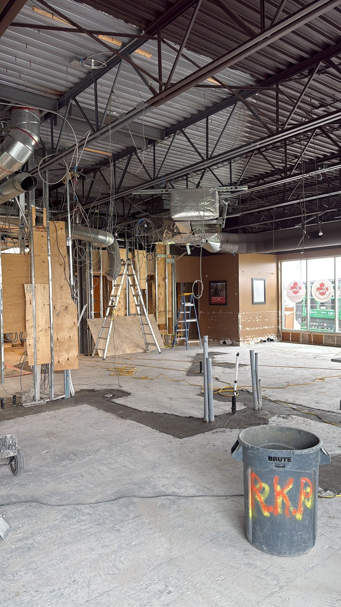DEMOLITION AT TIM HORTONS CONRWALL