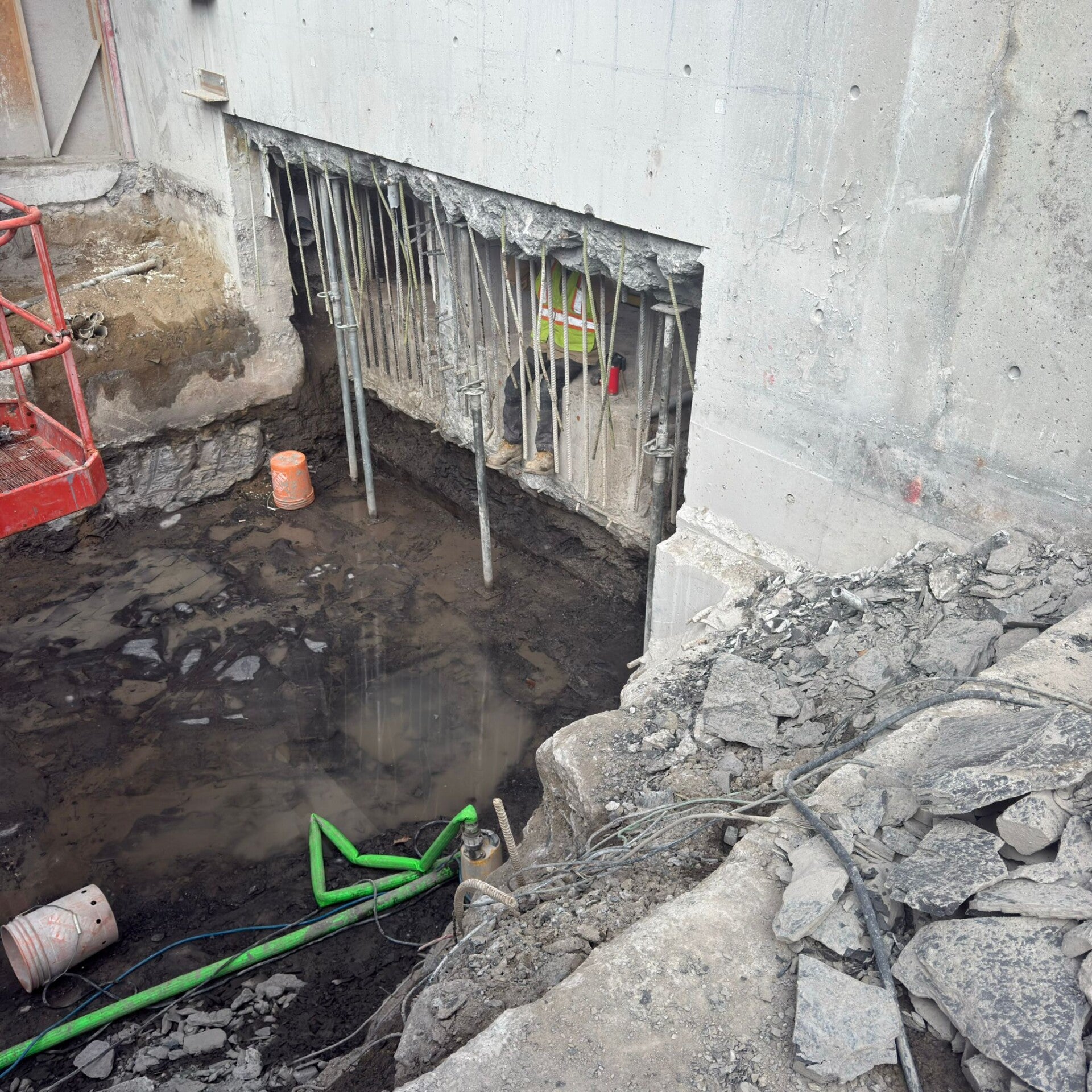 DEMOLITION AT OC TRANSPO 