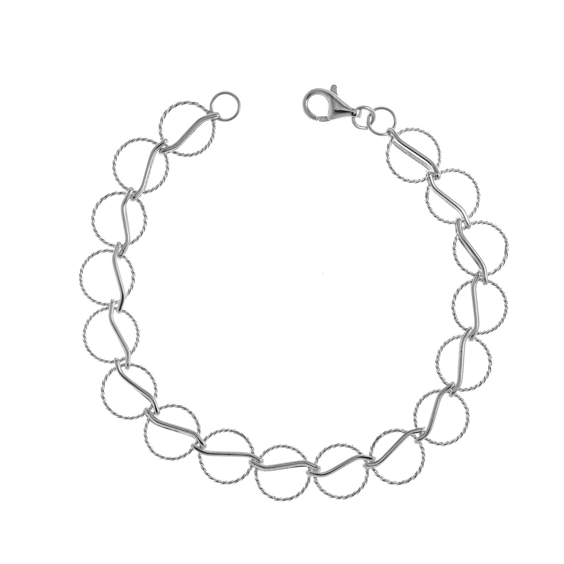 Pulsera aritos zig zag