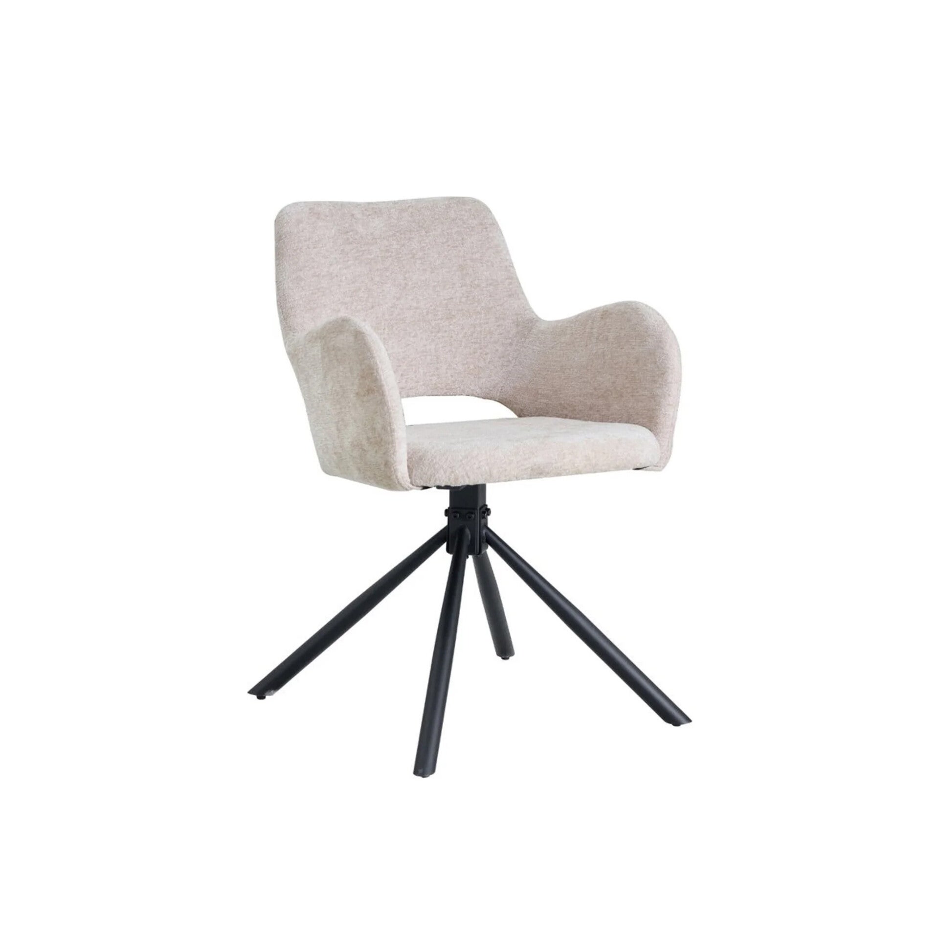 Chaise de salle à manger Roma - Chenille beige