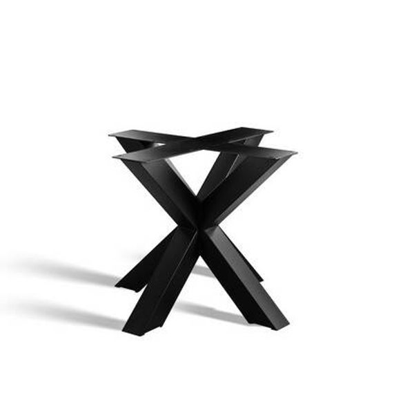 Pied table basse Matrix Jambe Carrée Noire K8