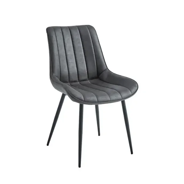 Chaise de salle à manger Verta en microfibre