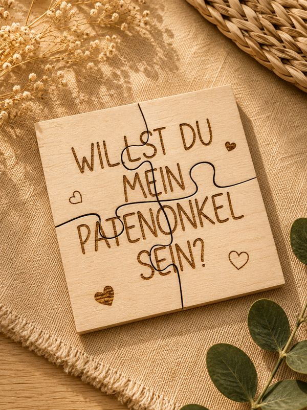 Puzzel - Willst du mein Patenonkel sein?