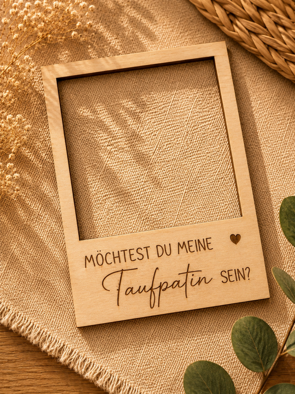 Polaroidrahmen - Möchtest du meine Taufpatin sein?