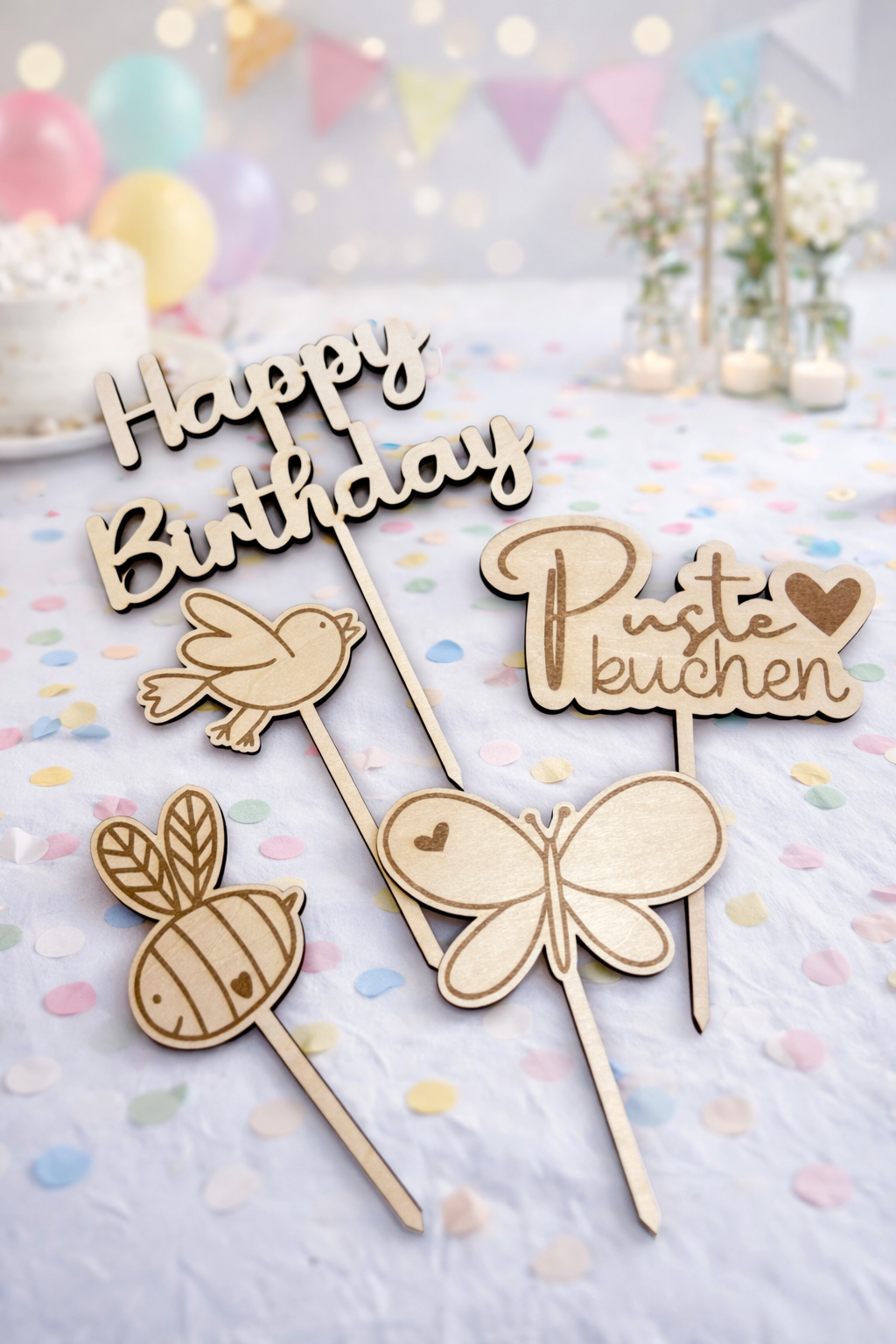 Caketopper Set - Geburtstag