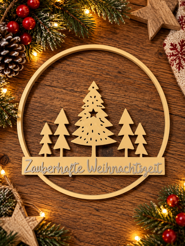 Schild - Zauberhafte Weihnachtenszeit