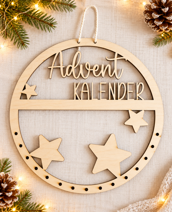 Adventkalender - Frohe Weihnachten, Sterne