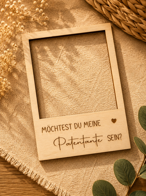 Polaroidrahmen - Möchtest du meine Patentante sein?