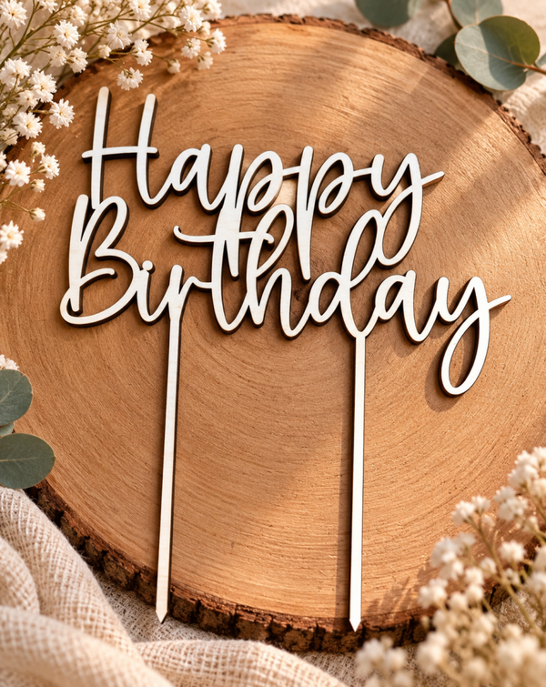 Caketopper - Happy Birthday