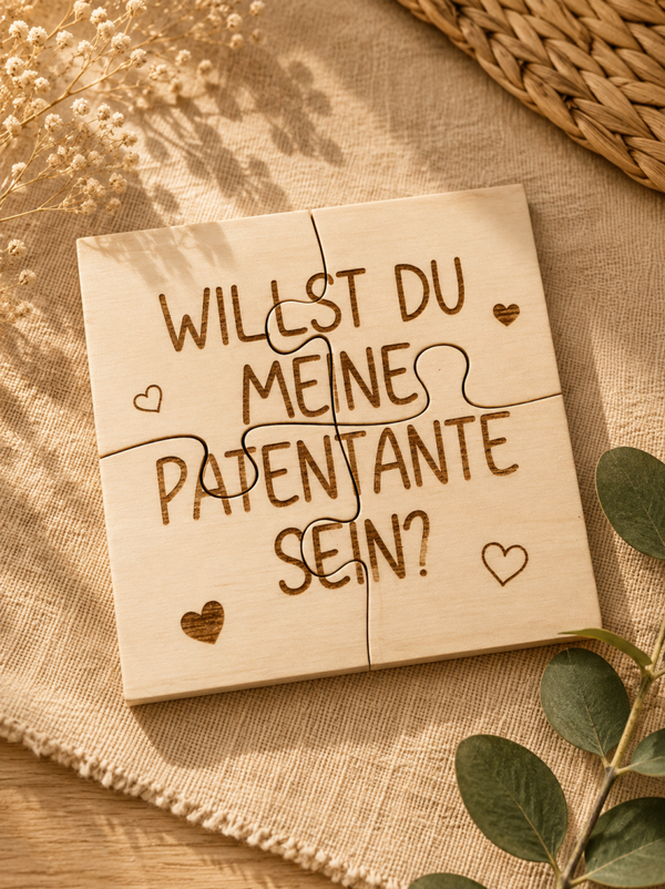 Puzzel - Willst du meine Patentante sein?