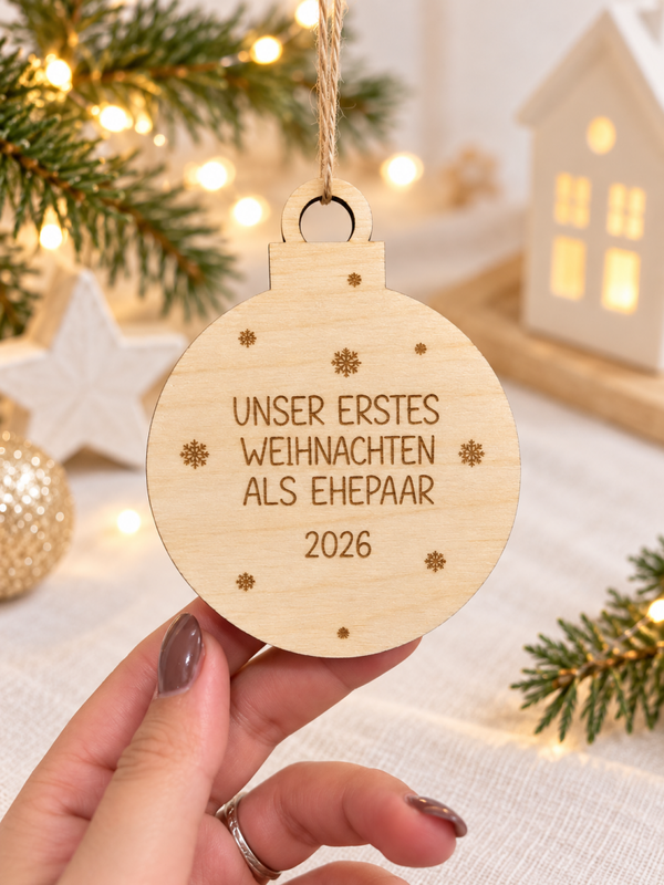 Weihnachtskugel - Ehepaar