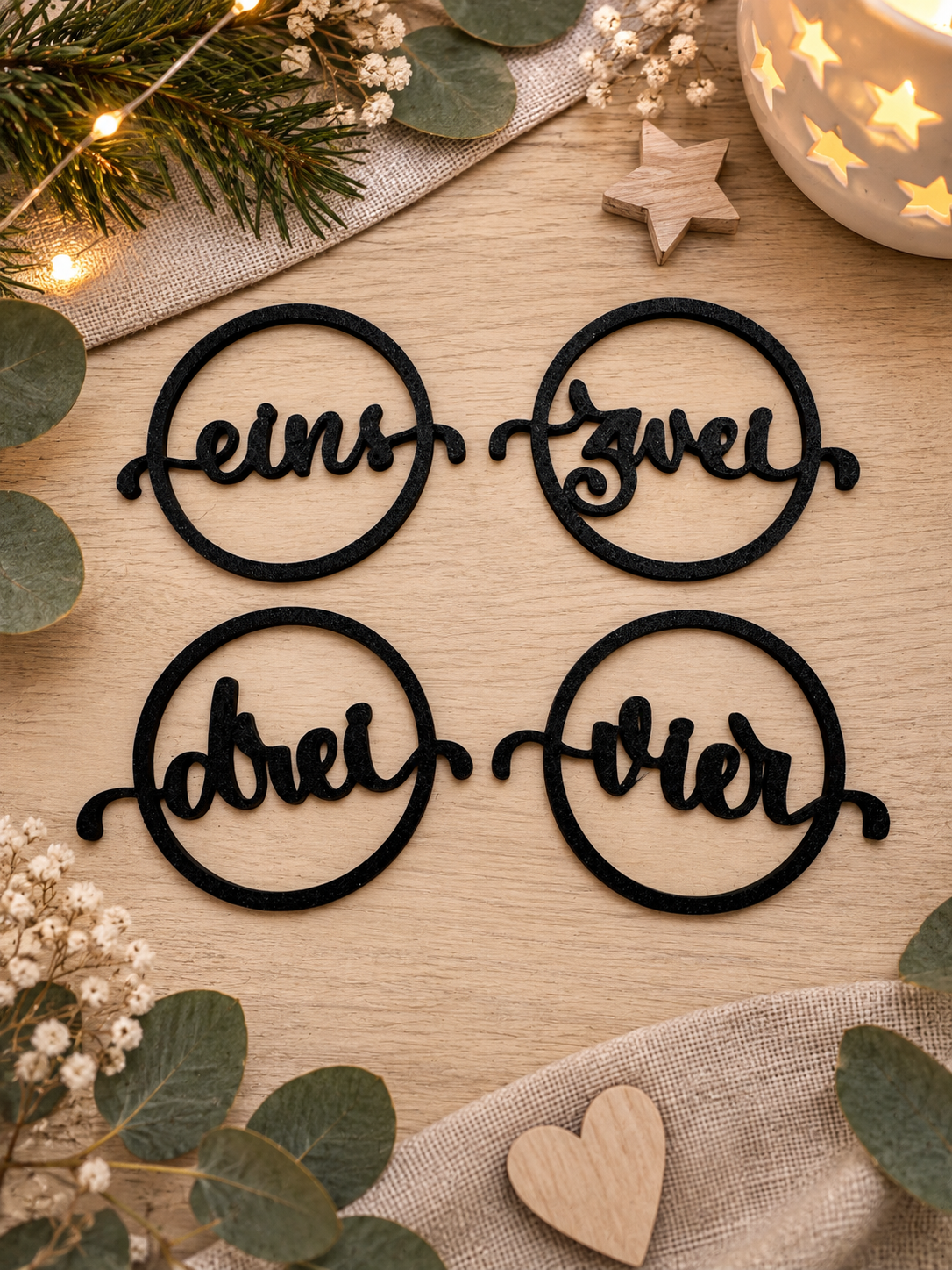 Adventskranz - Zahlen
