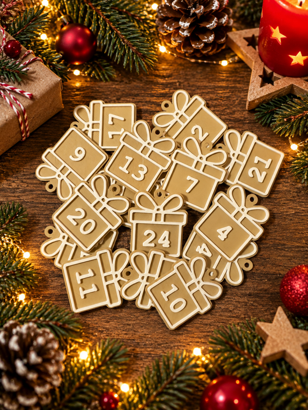 Adventkalenderzahlen - Geschenk