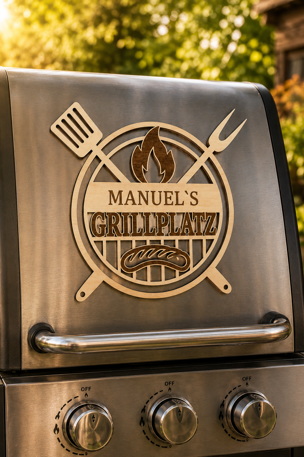 Grillschild - Name